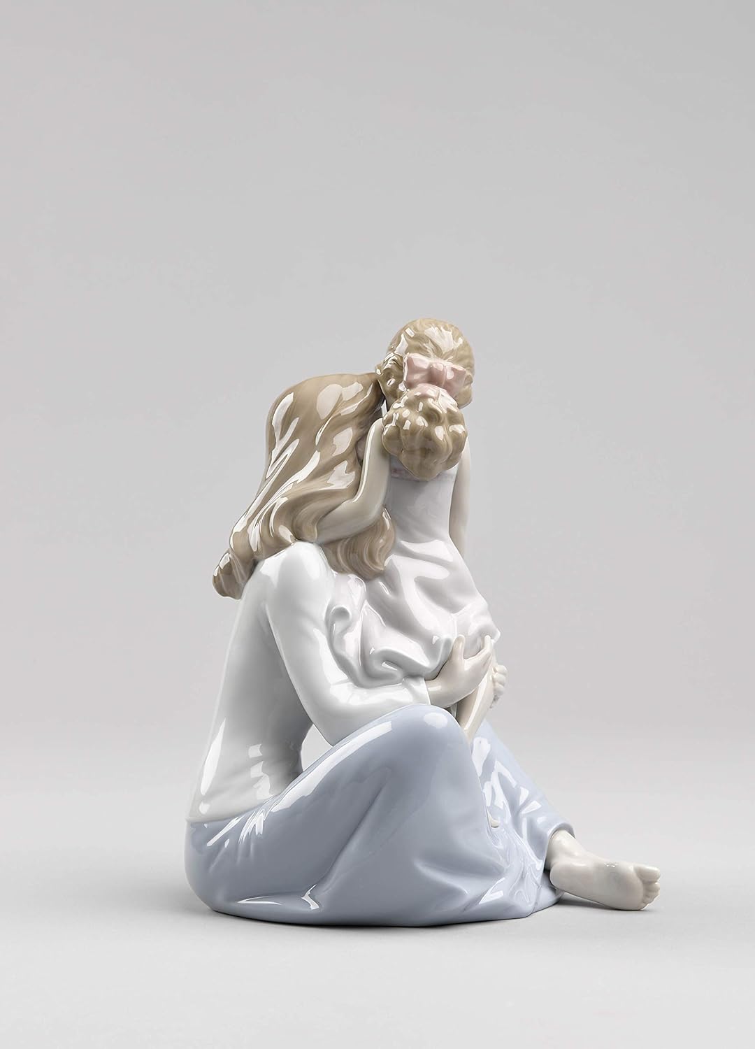 LLADRÓ Figur Mamas Kleines Mädchen. Mutter. Porzellan.