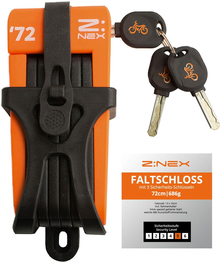 Fahrradschloss/Faltschloss/Gliederschloss mit hoher Sicherheitsstufe/Speziell gehärteter Stahl / 8 G