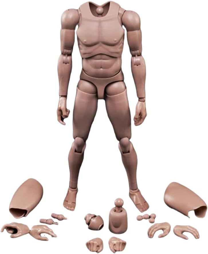 1/6 Männlicher Körper,12'' Europa Haut Actionfigur Körper Spielzeug MX02-A Für 1/6 Kopf Skulptur, A