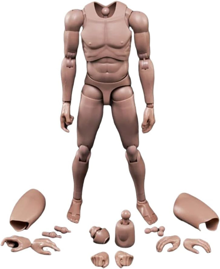 1/6 Männlicher Körper,12'' Europa Haut Actionfigur Körper Spielzeug MX02-A Für 1/6 Kopf Skulptur, A
