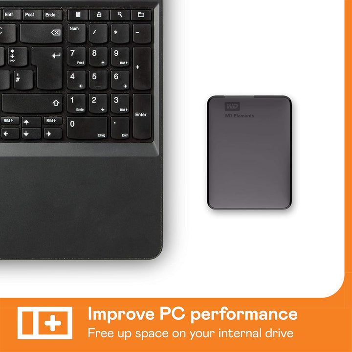 WD Elements Portable externe Festplatte 4 TB (mobiler Speicher, USB 3.0-Schnittstelle, Plug-and-Play