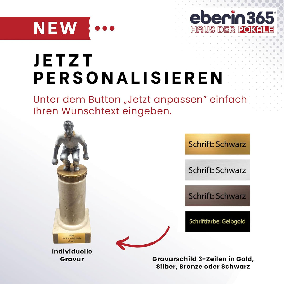 · Ehren Sie den besten im Boccia, Boule, Bosseln, Pétanque mit einem Pokal · Boule-Turnier · Bosseln