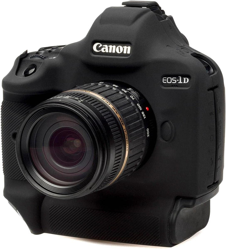 easyCover - Silikon Kameratasche - Schutz für Ihre Kamera - Canon 1Dx Mark III - Schwarz, Schwarz