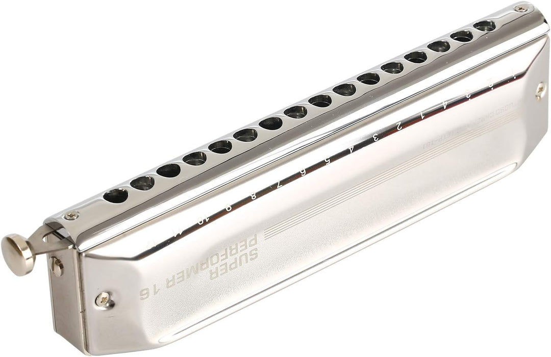 East top Chromatische Mundharmonika, 16 Loch 64 Ton Upgrade Chromatische Mundharmonika Tonart C, Pro