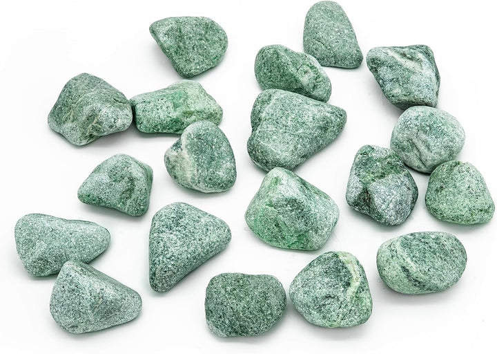Sauflex Saunasteine Jadeit 15 kg – Abgerundet, 3–5 cm | Höchste Haltbarkeit, Langanhaltende Wärme |