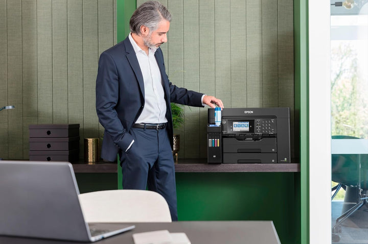 Epson EcoTank L15150 Tintenstrahldrucker A3+ 4800 x 2400 DPI 32 Seiten pro Minute, WLAN Schwarz einh