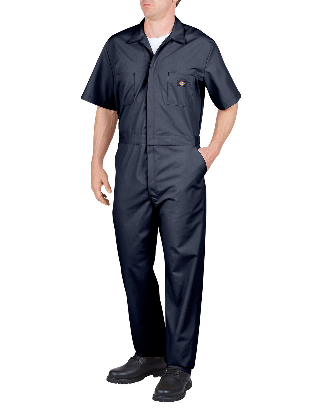 Dickies Herren Big-Tall Short Sleeve Coverall Big-Large Kurzarm-Overall 40 IT regolare Dk Navy Xl, 4