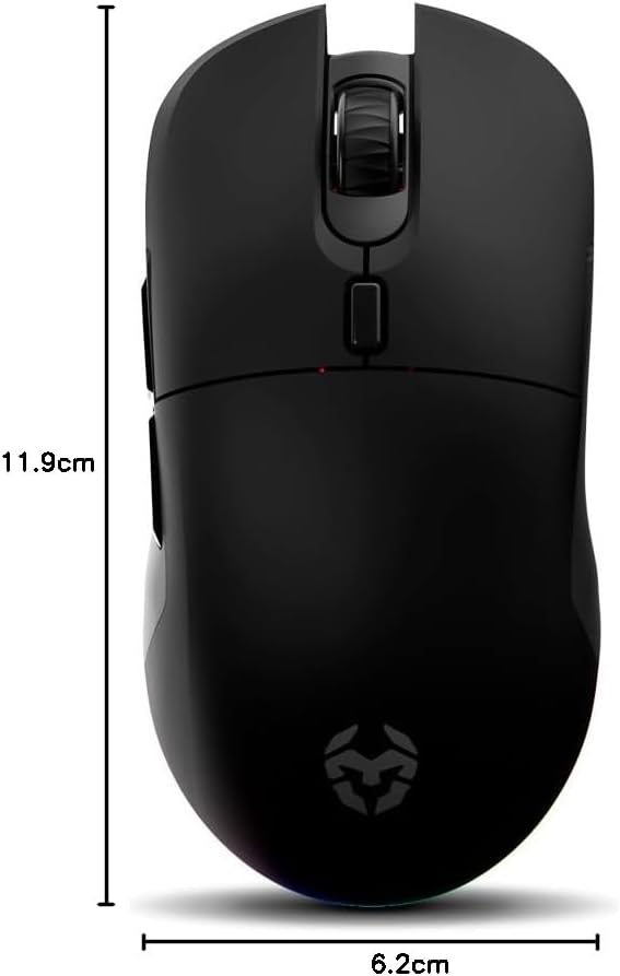 KROM Klever, Kabellose Gaming-Maus, Superleicht 55 g, Pixart PMW3325 Optischer Sensor bis 10.000 DPI