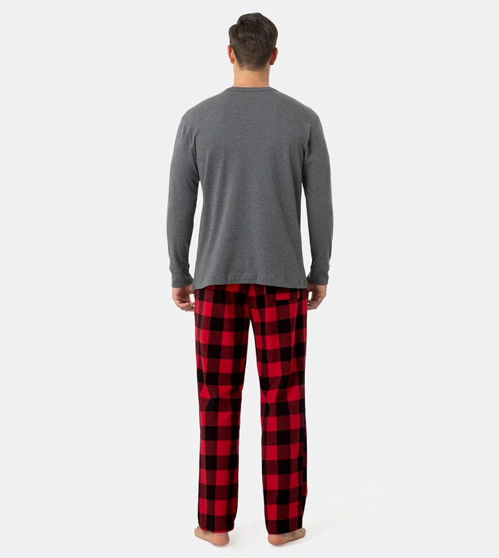 LAPASA Herren Pyjama-Set Schlafanzugset (Extra Warm Flecce Set M129, Wärmer Flanell Set M95, Warm Fl