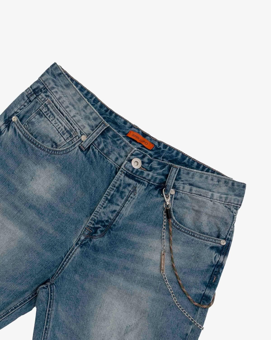 Gianni Lupo Herren Gl813y Jeans-Shorts, Denim, 52