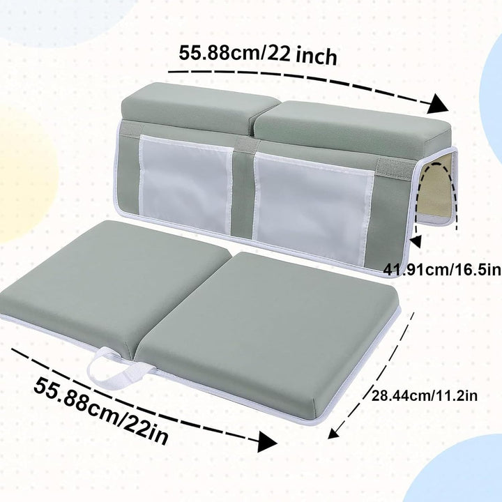 Cushioned Bathing Kneeler, Baby Bathing Time Organizer, Portable Bath Kneeling Pad, Easy-Clean Bath