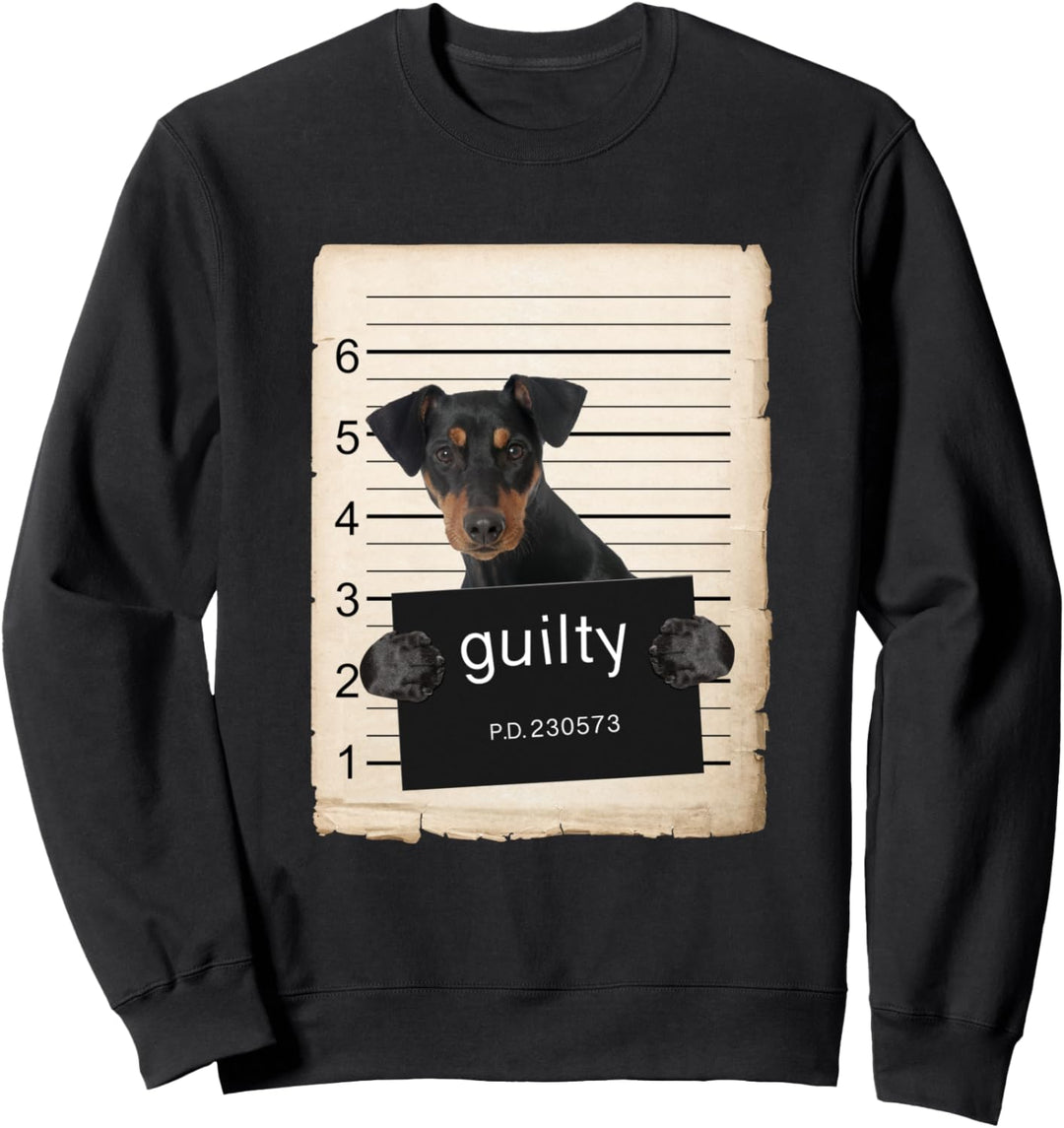German Pinscher Dog mug shot Sweatshirt