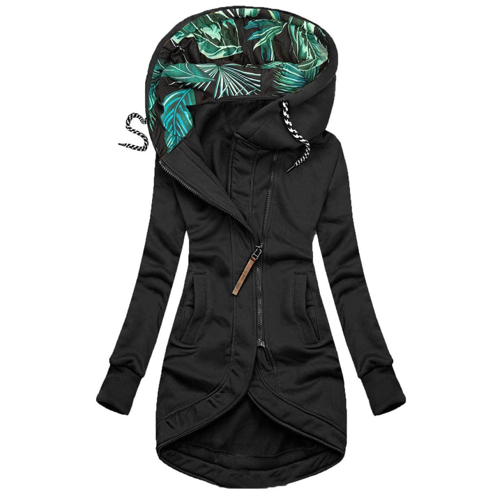 Ansenesna Sweatjacke Damen Lang Mit Kapuze Lange Winterjacke Damen Warm Elegant Wintermantel Reissve
