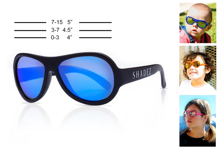 Shadez SHZ 02 Sonnenbrille, Junior, 3-7 Jahre, schwarz 3-7 Jahre (1er Pack) Schwarz, 3-7 Jahre (1er