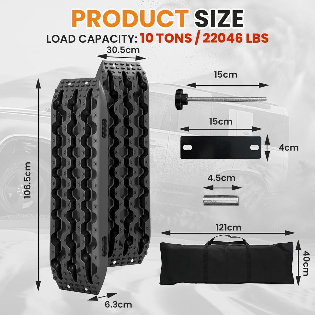 2 Stücke Sandbleche Sandboard SandbretterTraktionshilfe Anfahrhilfe Recovery Board Offroad Tracks Ge