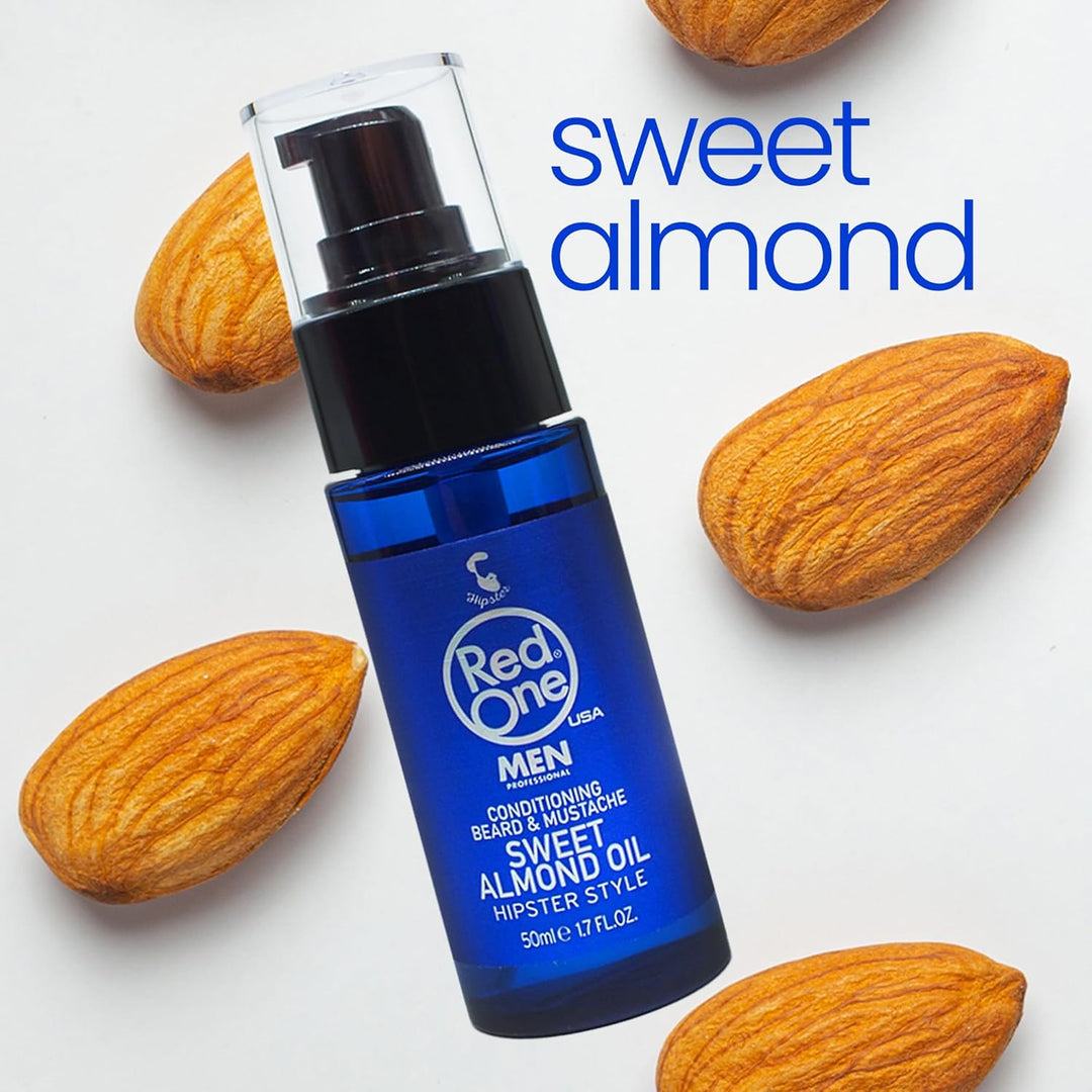 RedOne Conditioning Beard & Mustache Sweet Almond Oil 50ml RedOne Bartöl Mandelöl Bartpflege, Almond