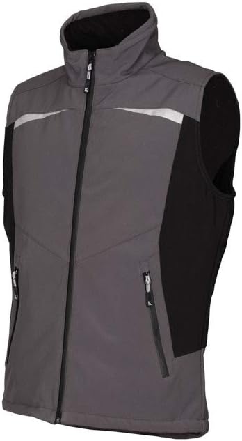 KÜBLER Workwear KÜBLER WEATHER Softshellweste schwarz, Grösse 3XL, Unisex-Arbeitsweste aus Mischgewe