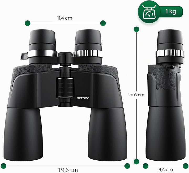 12-36x50 Zoom Fernglas für Erwachsene - HD Fernglas für Vogelbeobachtung, Reisen, Jagd, Konzerte - L