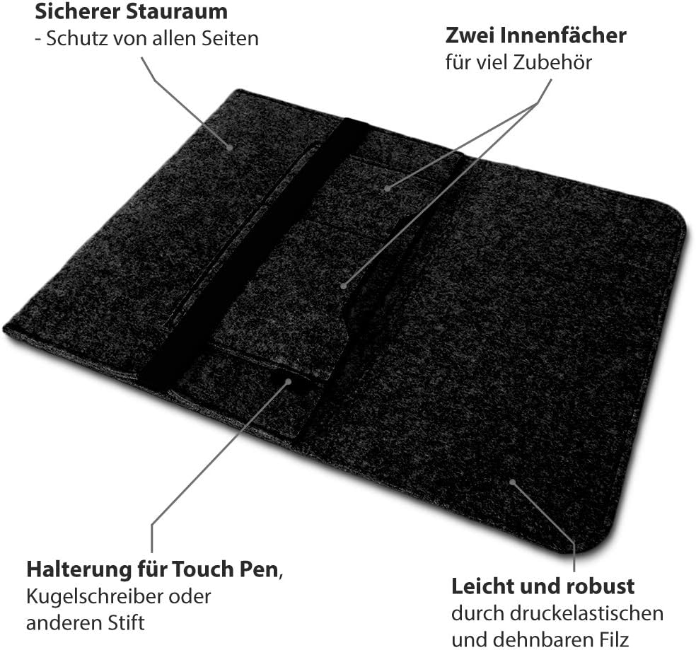 NAUCI Schutzhülle kompatibel mit Microsoft Surface Laptop 4/5 13,5 Zoll Filz Tasche Sleeve Hülle Lap
