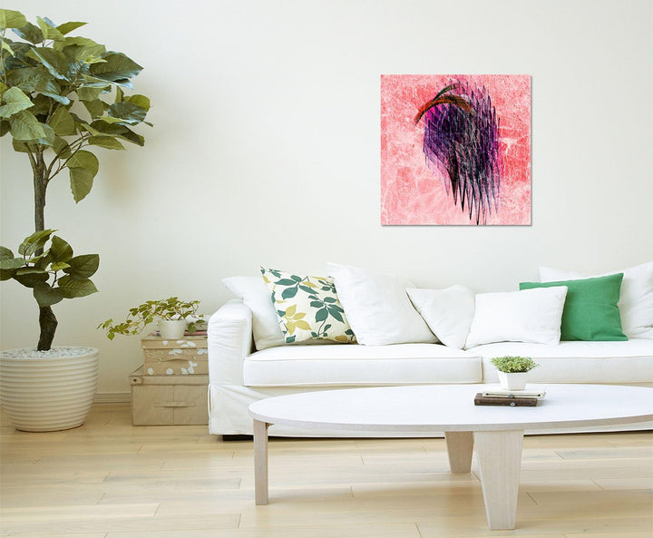 Paul Sinus Art Bild auf Leinwand Abstrakt349_60x60cm Abstraktes Bild - Perfekte Fassade - quadratisc