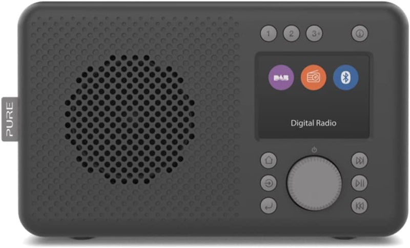 Pure DAB+ tragbares DAB+ Radio mit Bluetooth 5.0 (DAB/DAB+ und UKW Radio TFT Farbdisplay 20 Sendersp