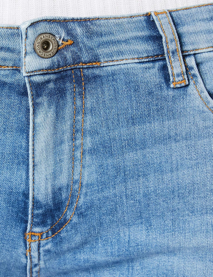 Cross Damen Genna Jeans-Shorts 26W Kurz Mid Blue, 26W Kurz Mid Blue