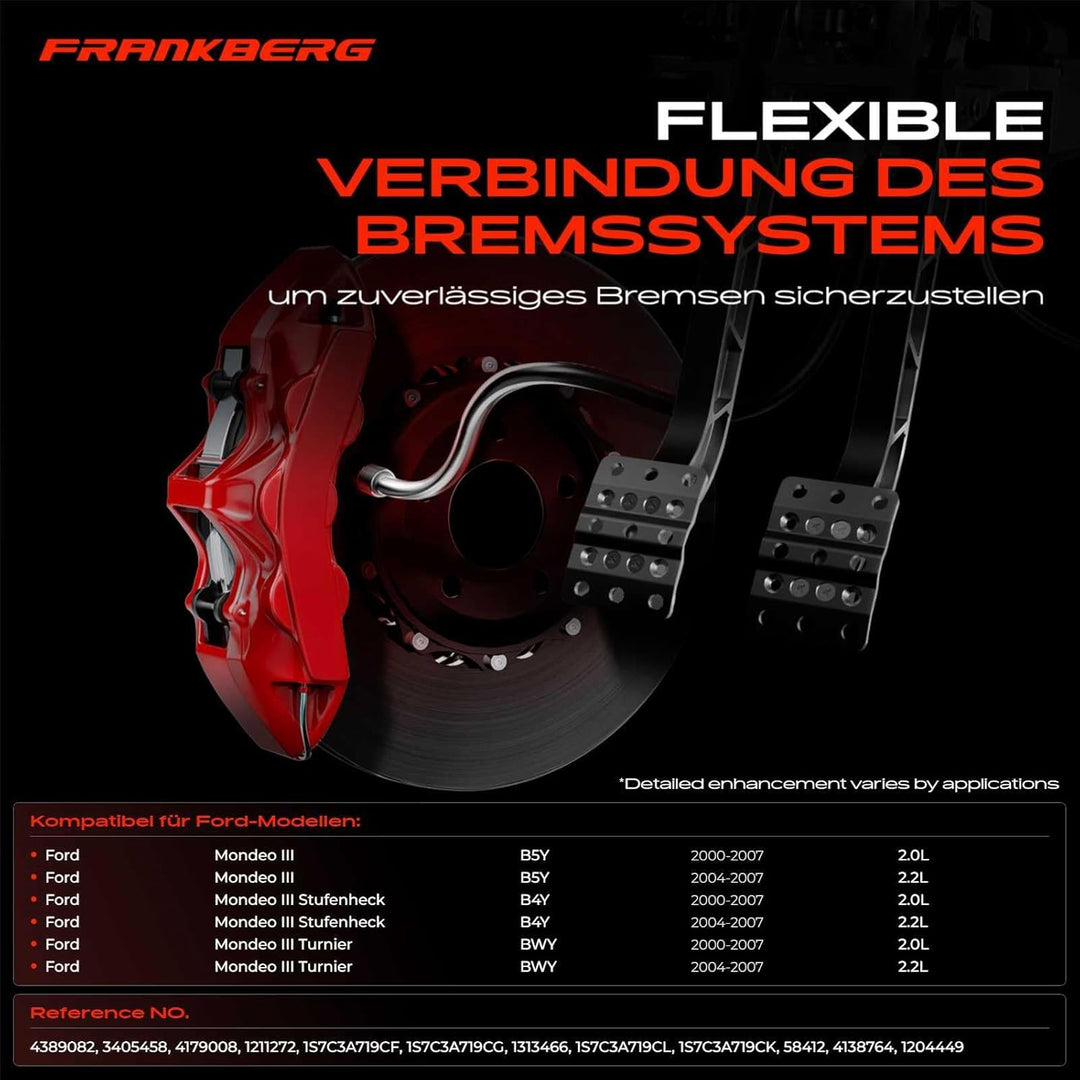 Frankberg Servolenkung Schlauch Diesel Kompatibel mit Mondeo III B5Y B4Y BWY 2.0L 2.2L 2000-2007 Rep