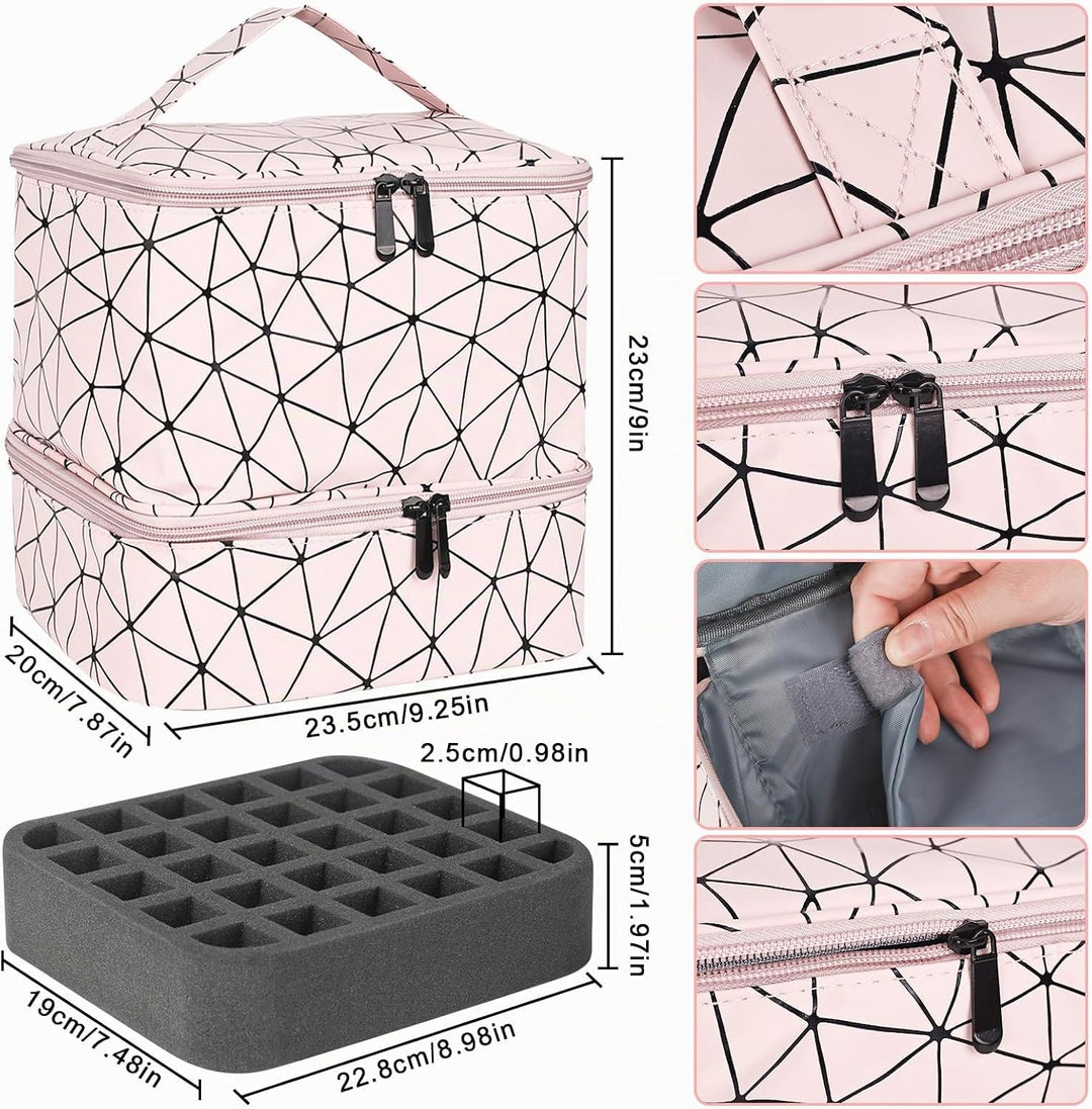 Nagellack Aufbewahrung Organizer Tasche, Doppelschicht Nagellack Aufbewahrungsbox Tasche Organizer f