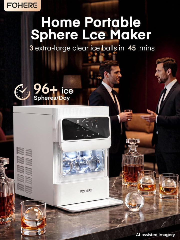 Eiswürfelmaschine für Eiskugeln, 2.5" Extragrosser Eishockeypuck, 3 Stk Transparente und Rissfreie E
