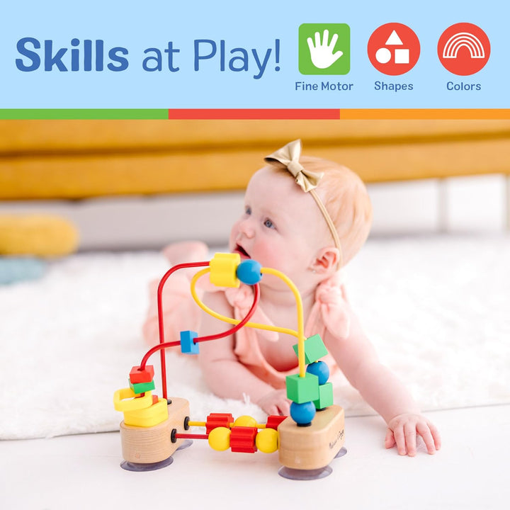 Melissa, Doug First Bead Maze , Developmental Toy , Motor Skills , 3+ , Multicolor, 19.685 cm H x 9.