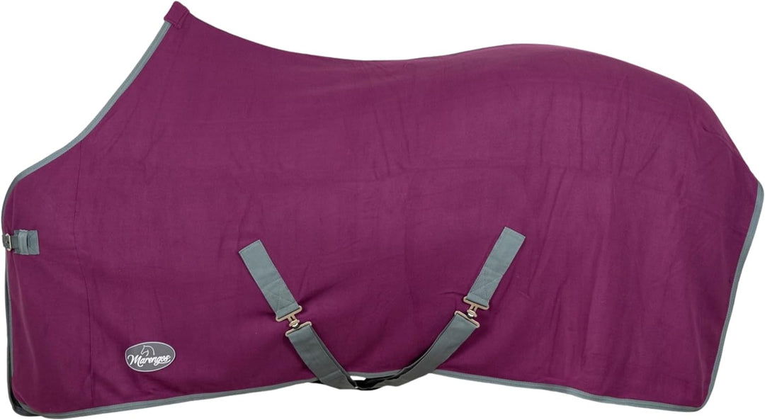 Marengos Abschwitzdecke mit Kreuzgurt (abnehmbar) Economic violett Violett 125cm, Violett 125cm