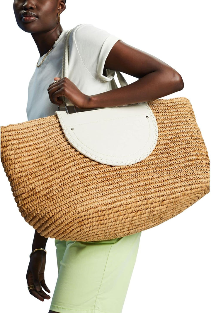 ESPRIT Damen 033ea1o320 Tasche, 110/Off White, Einheitsgrösse