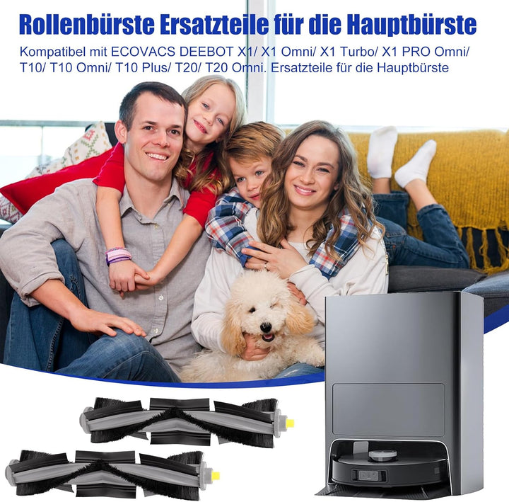 Walzenbürste T20 Omni Hauptsächlich Kompatibel mit Saugroboter ECOVACS DEEBOT X1/X1 Omni/ T20 Omni/
