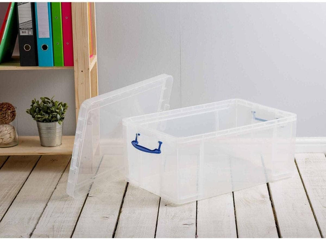 Really Useful Boxen-Set 64C, transparent Einzelbett Farblos Standardverpackung, Einzelbett Farblos S