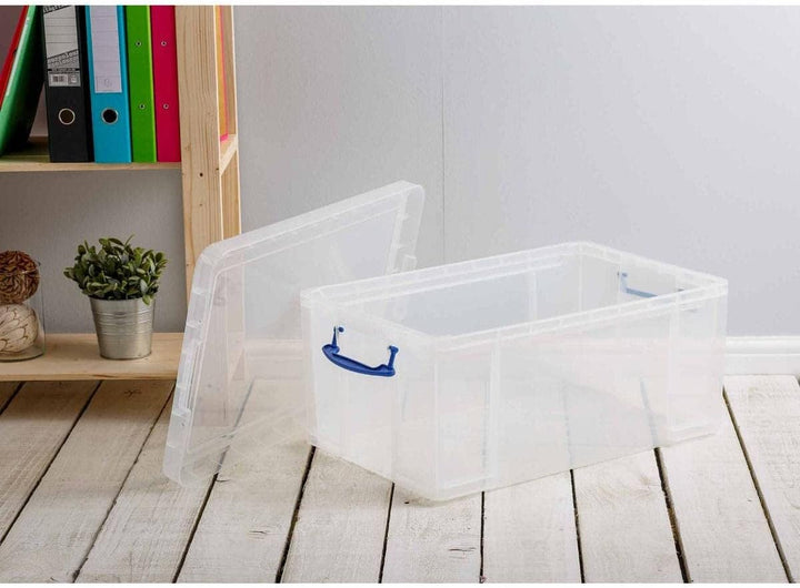 Really Useful Boxen-Set 64C, transparent Einzelbett Farblos Standardverpackung, Einzelbett Farblos S