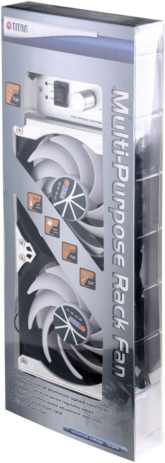 TITAN 35 132 Kühlschrank-doppellüfter, Multi-Colored, 120 mm, 120 mm