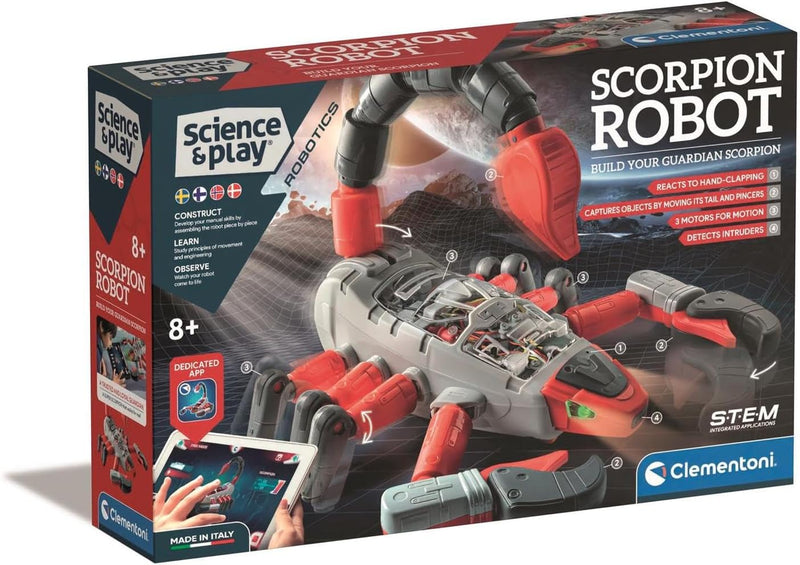 Clementoni - 78811 - Science & Play Robotics - Scorpion Roboter, 8-12 Jahre alt