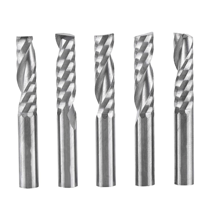 5 stücke 6mm Schaft Hartmetall Single Flute Schaftfräser CNC Router Fräser für Holz Aluminium Stahl