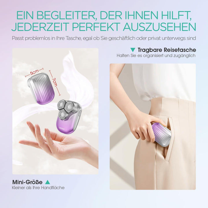 VOYOR Damenrasierer Elektrisch Epilierer Damen Rasierer Damen Intimrasierer Für Frauen Wasserdichter