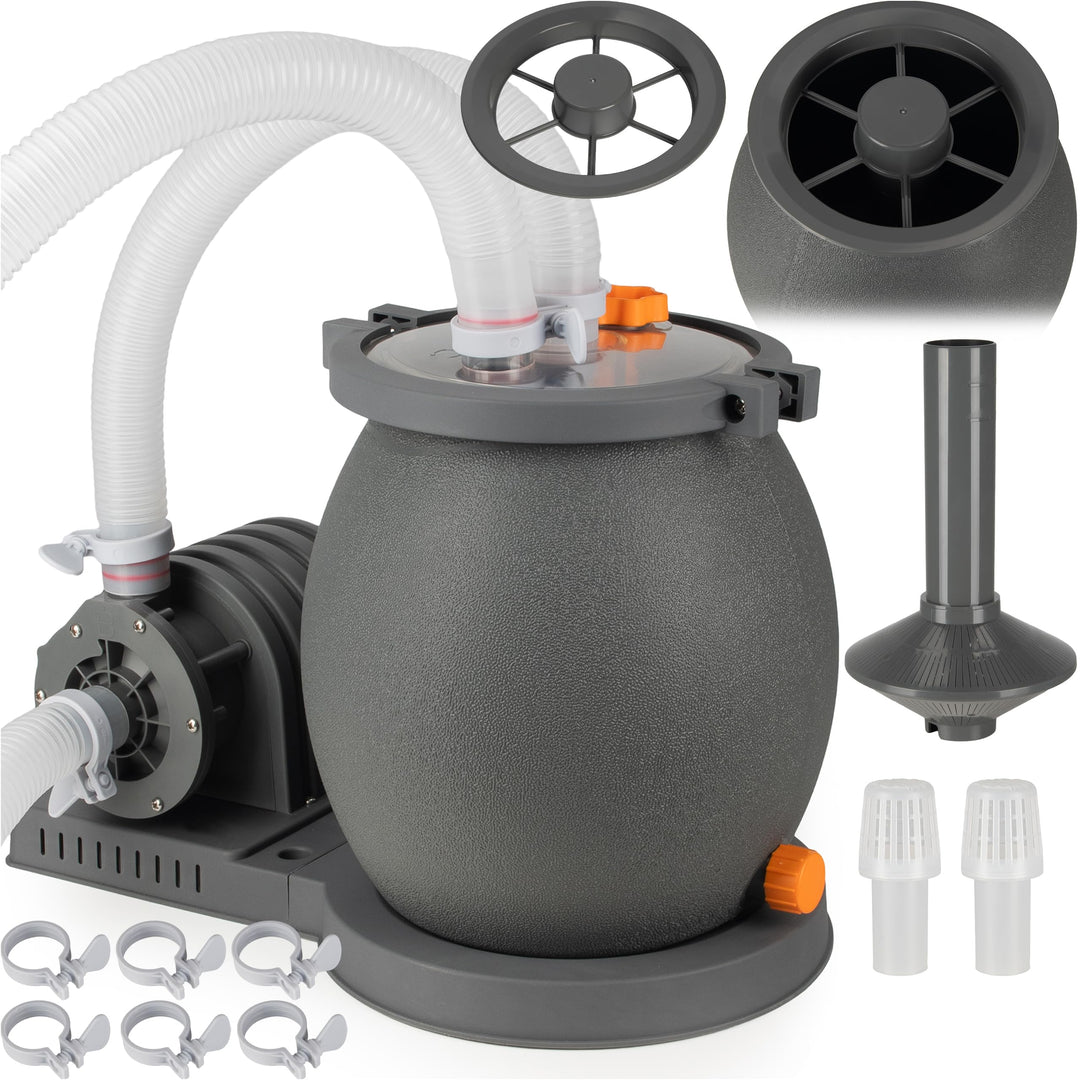 COIL Pool-Filterpumpe Sandpumpe, Sandfilter für schwimmbäder, Filterpumpe, Förderleistung: 4542 l/h,