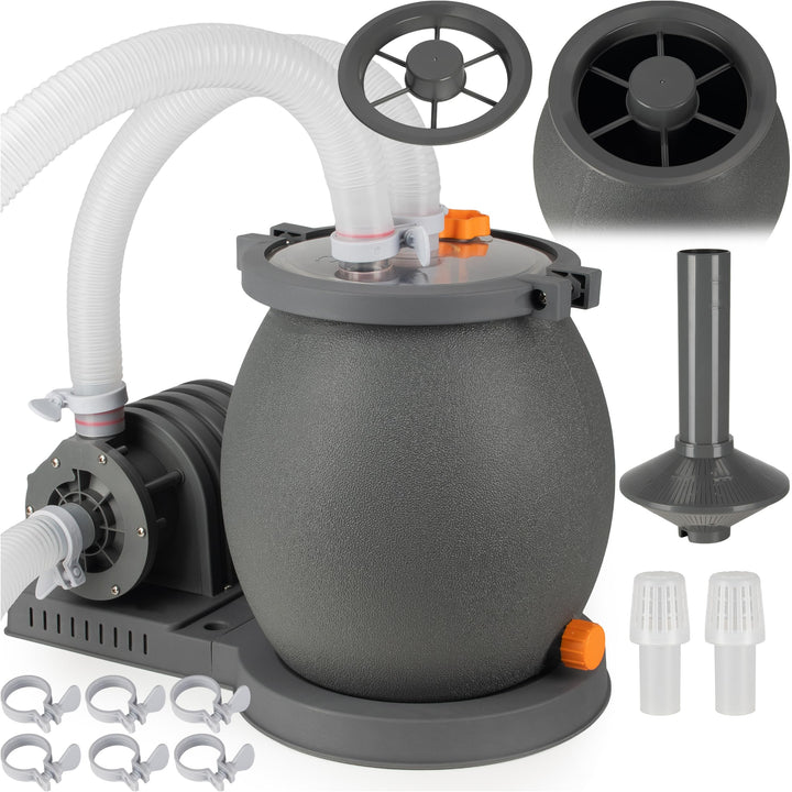 COIL Pool-Filterpumpe Sandpumpe, Sandfilter für schwimmbäder, Filterpumpe, Förderleistung: 4542 l/h,