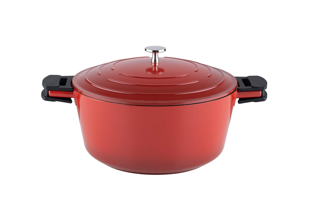 Kelomat, 3422-385, Schmortopf INDUKTION KERAMIKA RED, mit Deckel, Durchmesser 28cm, Inhalt 6,8 Liter