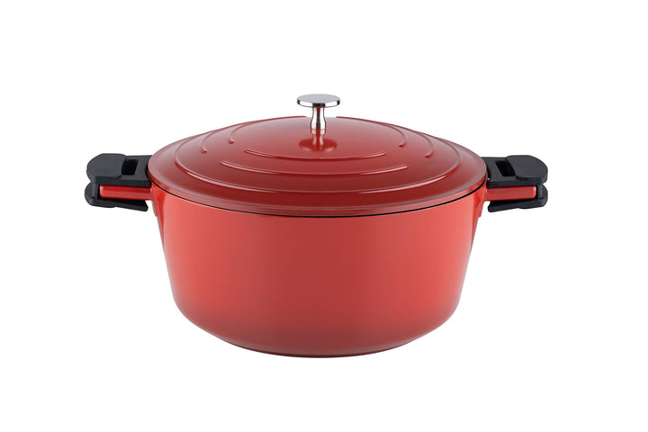 Kelomat, 3422-385, Schmortopf INDUKTION KERAMIKA RED, mit Deckel, Durchmesser 28cm, Inhalt 6,8 Liter