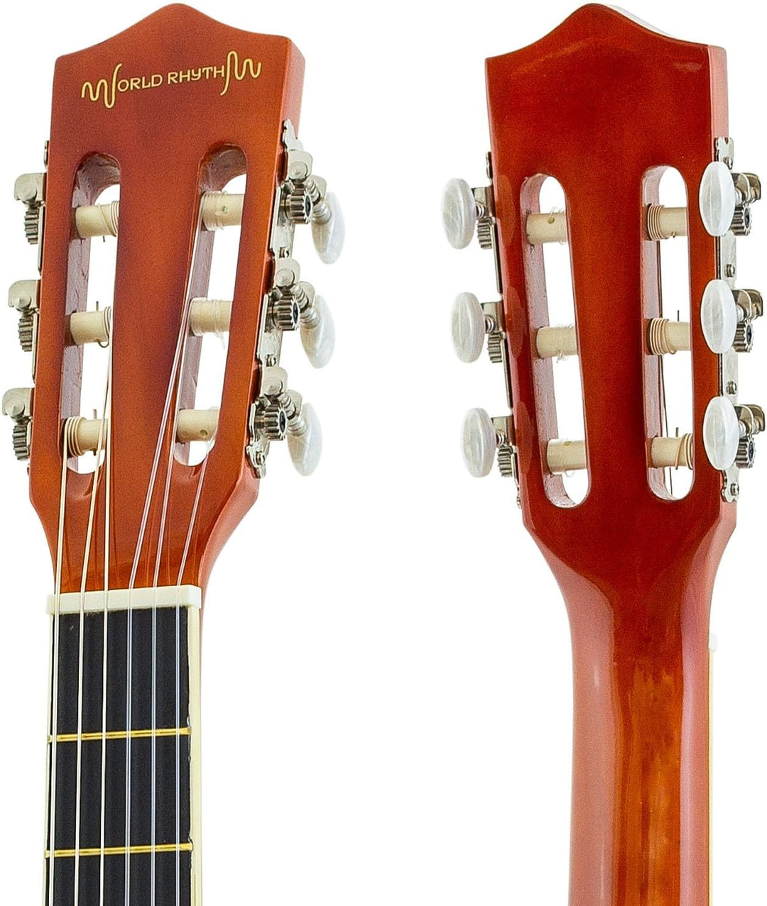 World Rhythm 4/4 Klassische Gitarre - Spanische Gitarre, Natur, für Anfänger, volle Grösse, ideal fü
