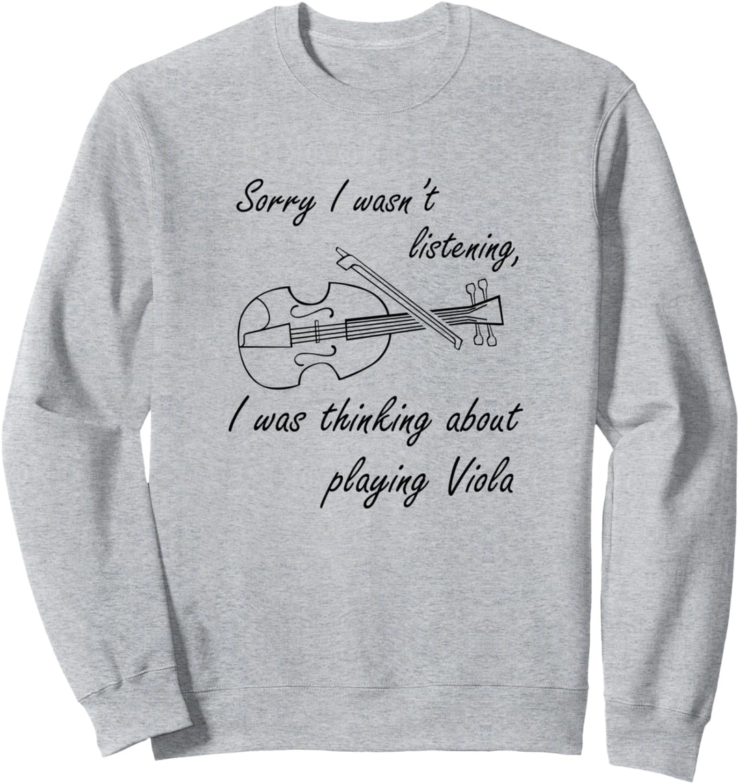 Nachdenken über Bratsche Lustiger Spruch Bratschist Musiker Sweatshirt