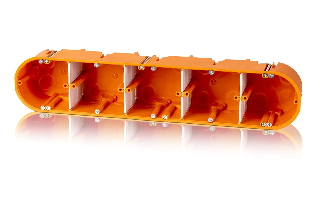 F-TRONIC Hohlwandgerätedose massiv, 5-fach ø 68 HW50