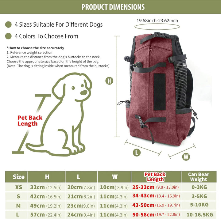 PETCUTE Hundetasche Hundetransporttasche Tragetasche für Hunde Katzen Wanderrucksack Seite Atmungsak