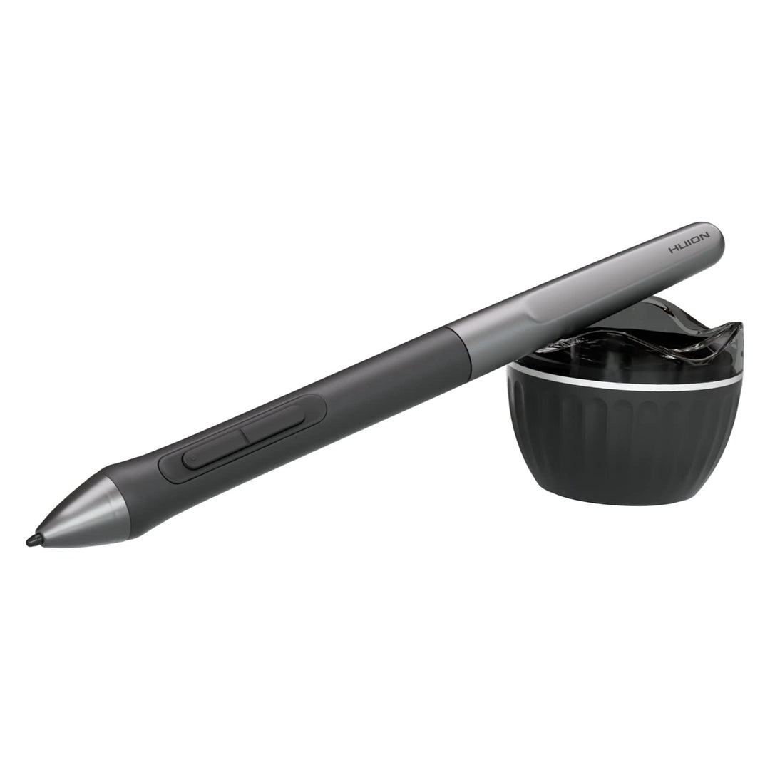 HUION Digitaler Stift PW110 Schwarz, PenTech 3.0 Batteriefreier, rutschfestem & schweissresistentem