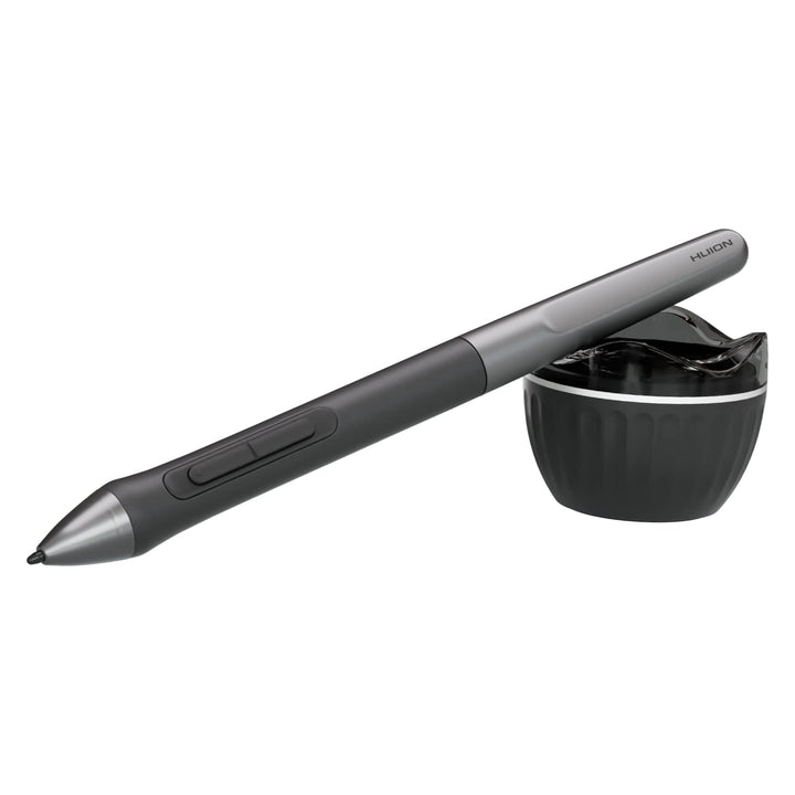 HUION Digitaler Stift PW110 Schwarz, PenTech 3.0 Batteriefreier, rutschfestem & schweissresistentem