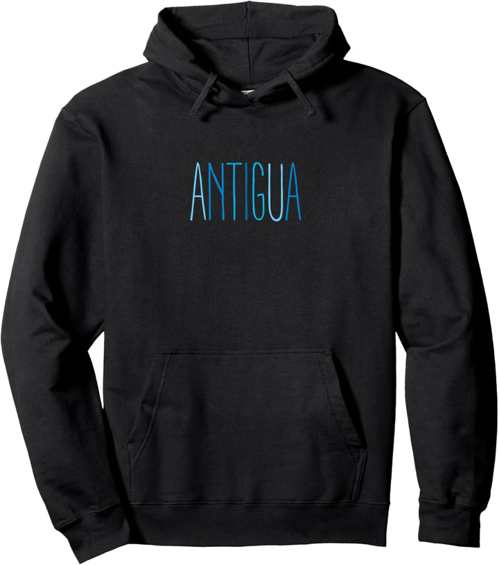 Antigua Karibik Blau Schriftzug Pullover Hoodie